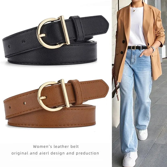 Adora Milano Women's Belt Fashion High-quality  Belt Soft PU Leather Belt Women