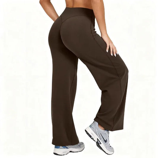 Adora Milano Women Yoga Wide-leg Pants High Waist Leggings Sports