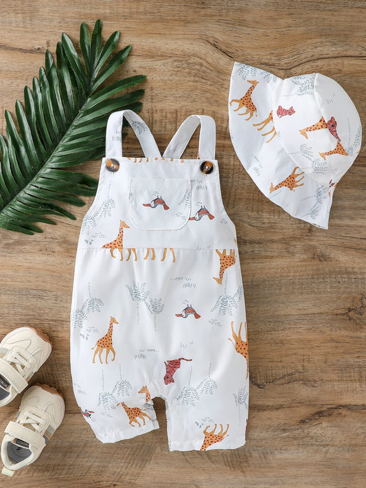 Adora Milano 2Pcs Baby Boys Summer Sleeveles Jumpsuit 1-3Y Bobysuit