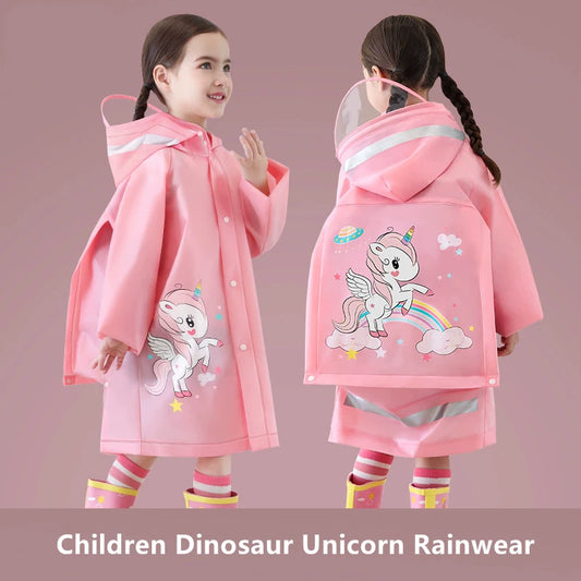 Adora Milano Kids Raincoat Wateproof Children RainWear