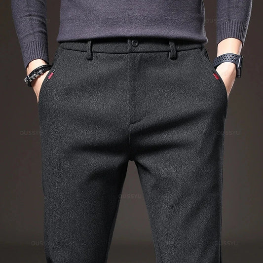 Adora Milano Men's Casual Pants Waist Slim Fit