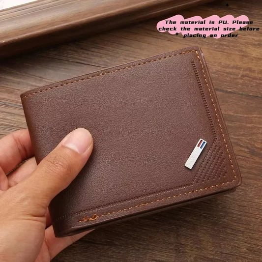 Adora Milano Men's leather short wallet thin