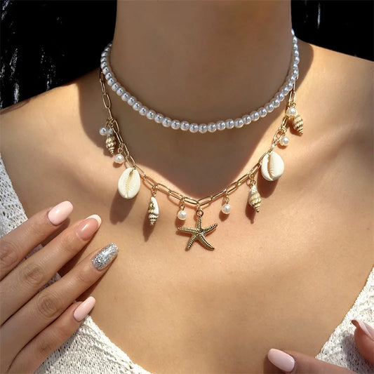 Adora Milano Necklace For Women Elegant Imitation Pearl Beads Choker Necklace
