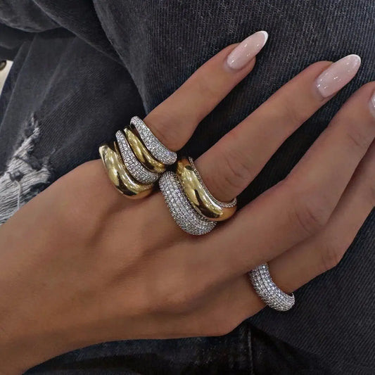 Adora Milano Ring Shiny Bling Cubic Zirconia For Women