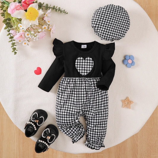 Adora Milano 0-18 Months Baby Girl  Long Sleeve Bodysuit+Hat Two Piece Set