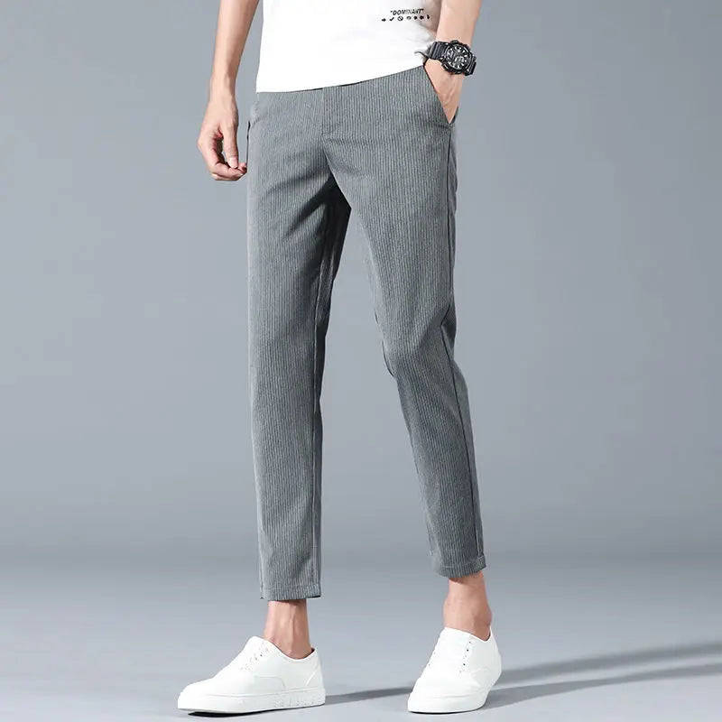 Straight Suit Trousers for Men Clothing Dress Luxury Classic Slacks Summer 2025 Cheap Designer Clothes New In Up Man Suits Pants