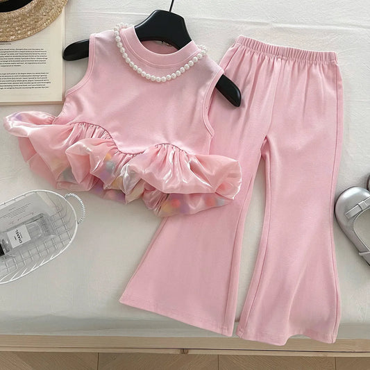 Adora Milano Girls  T-shirt+Trousers  For 2-10 Years Fashion Outfit