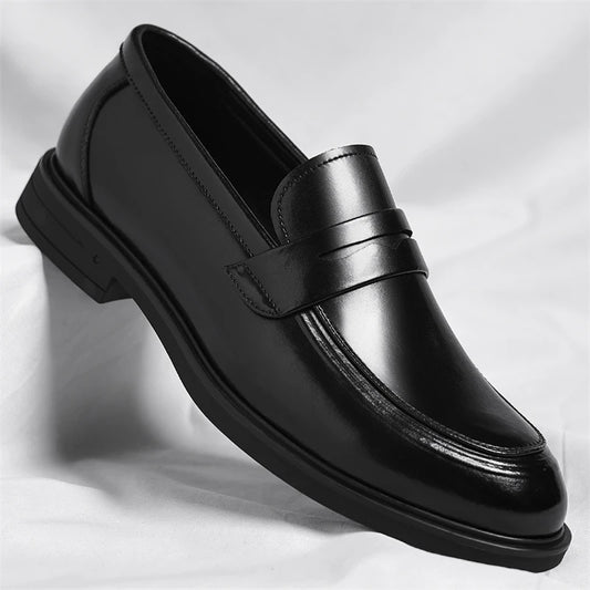 Adora Milano Men's Formal Leather Loafers Italian Style