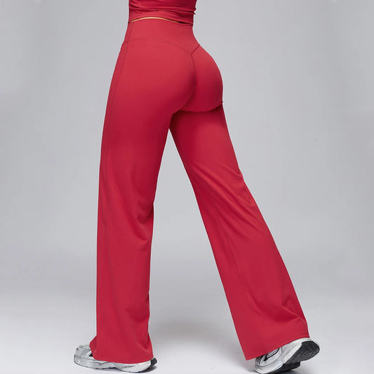 Adora Milano  Pants Flare Leggings Women High Waist Wide Leg Pants  Fitness Sports