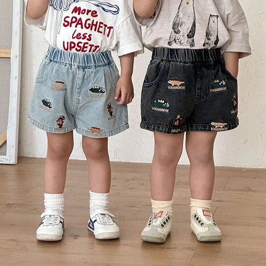 Adora Milano Summer Kids Shorts 1-9n Denim Shorts Boys Casual Pants
