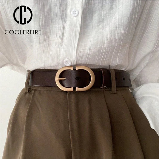 Adora Milano Women's Trousers Belt Women’s Designer Belts Fashion Casual Black Belt Women