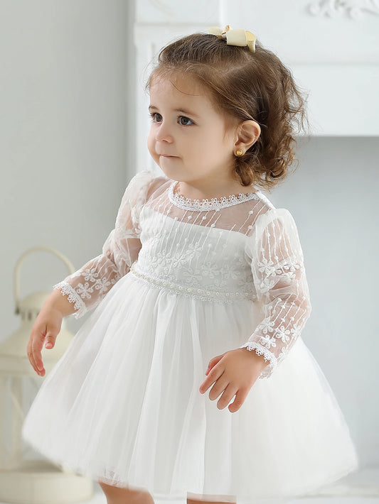 Adora Milano Dress Baby Dress Girls Party Wedding White Dresses for Woman