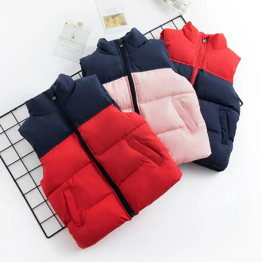 Adora Milano  Girls Boys Down Cotton Vests Children's Warm Sleeveless Jacket