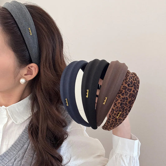 Adora Milano leopard print wide headband for women hair band popular adults