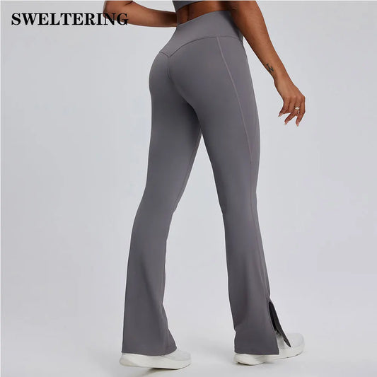 Adora Milano Yoga Leggings Women Bell-bottoms Fitness Leggings