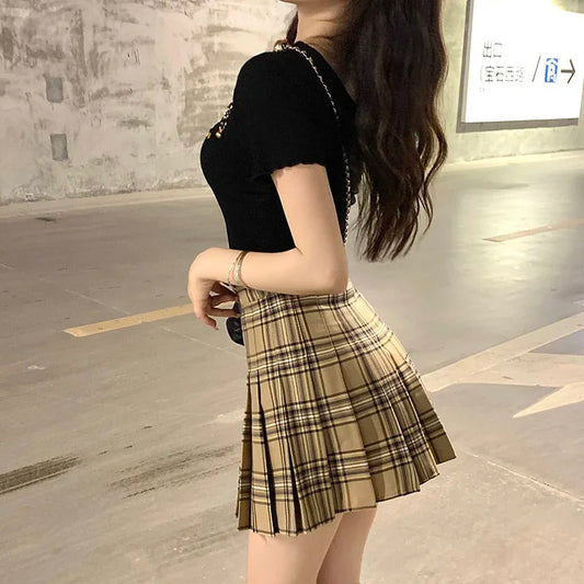 Adora Milano  Skirt Women's A-line Short Skirt High Waist Girl Skirt