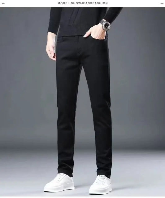 Adora Milano Classic Slim Simple Male Straight Skinny Denim Jeans