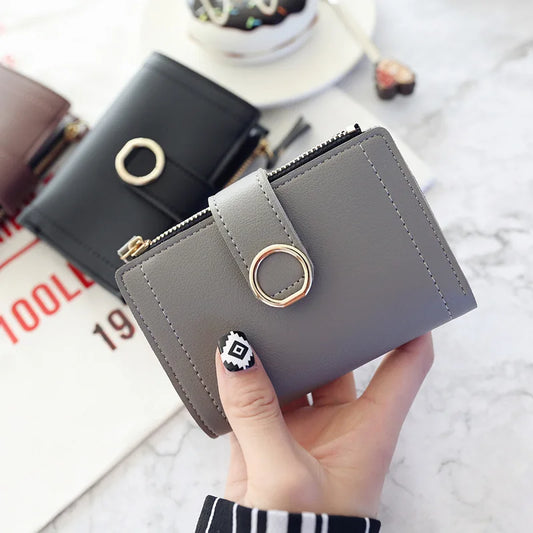 Adora Milano New Fashion Short Women's Wallet Zipper Card Holder