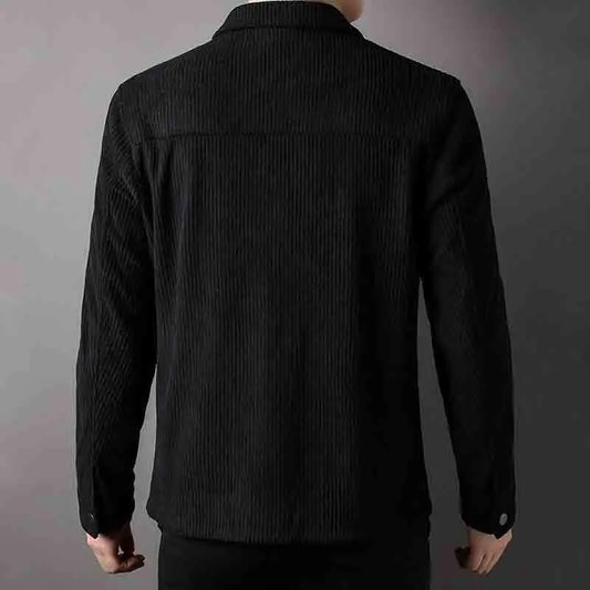 Adora Milano Jacket Men's Solid Button Pocket  Fashion Casual  Coat