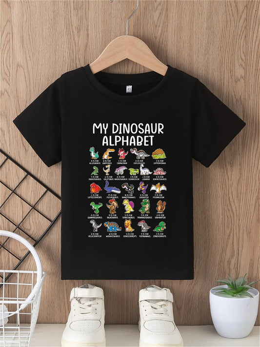 Adora Milano Alphabet Print T-Shirt, Tees For Boys,