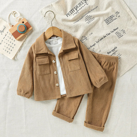 Adora Milano Baby Clothing Solid  Winter New Baby Boy's Long Sleeve Suit Shirt