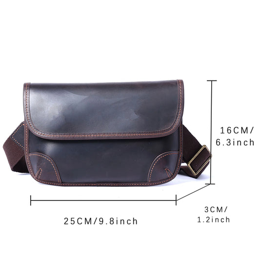Adora Milano Genuine Leather Men's Casual Shoulder Bag