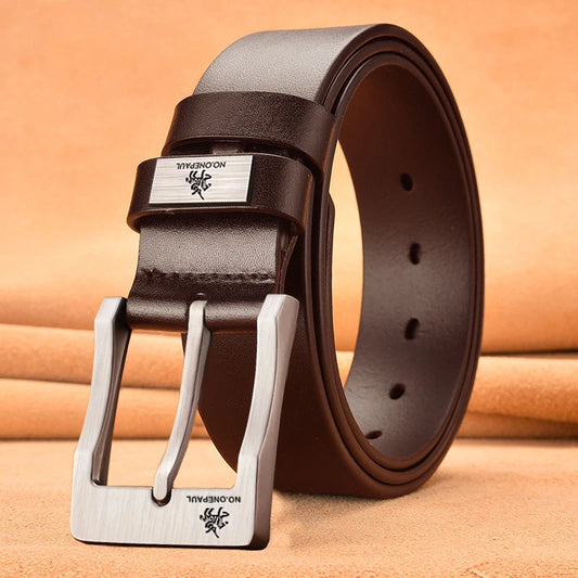 Adora Milano Men's High Quality Buckled Jeans Leather Casual Belt
