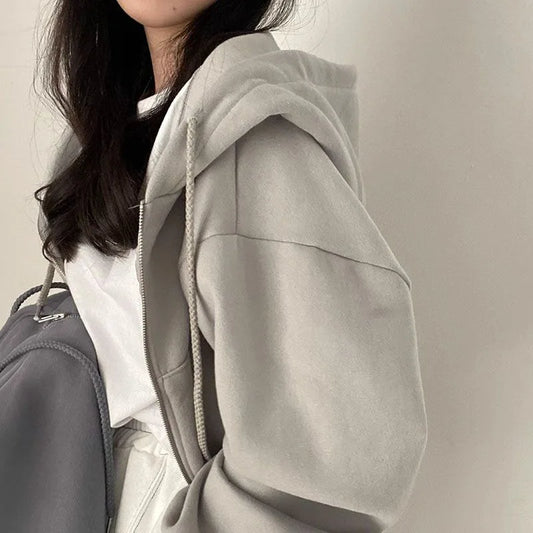 Adora Milano Winter Hoodies Women Casual Streetwear Jackets