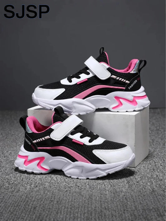 Adora Milano Children's Casual Pink Mesh Breathable Shoes for Girls
