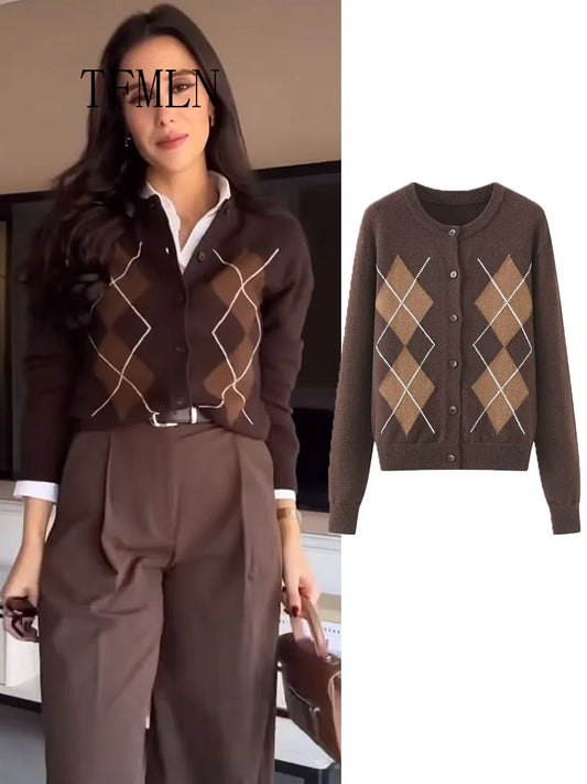 Adora Milano Women Knitted Cardigan Sweater Long Sleeved Coats