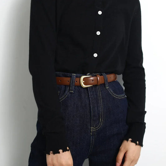 Adora Milano Women's Trousers Belt Belts for Women Fashion Luxury Designer Brand Belt for Jeans