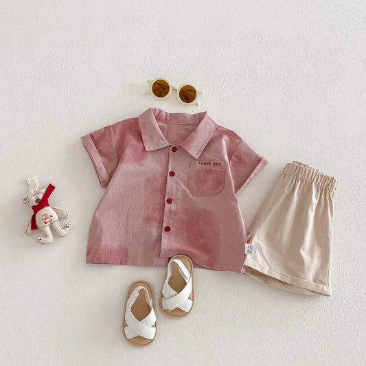 Adora Milano  Boys Clothes Pink T Shirt And Shorts