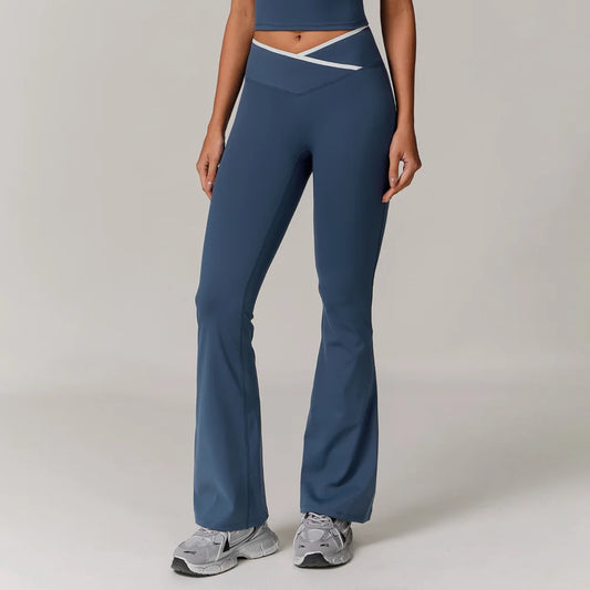Adora Milano Women Yoga Pants Gym Workout Bell Bottom Flared Leggings