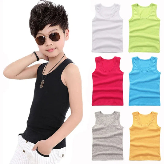 Adora Milano Kids Underwear Boys Vests Children Summer Vest Tops