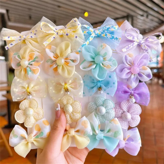 Adora Milano  Baby Hairclips Lace Flower Children Girls