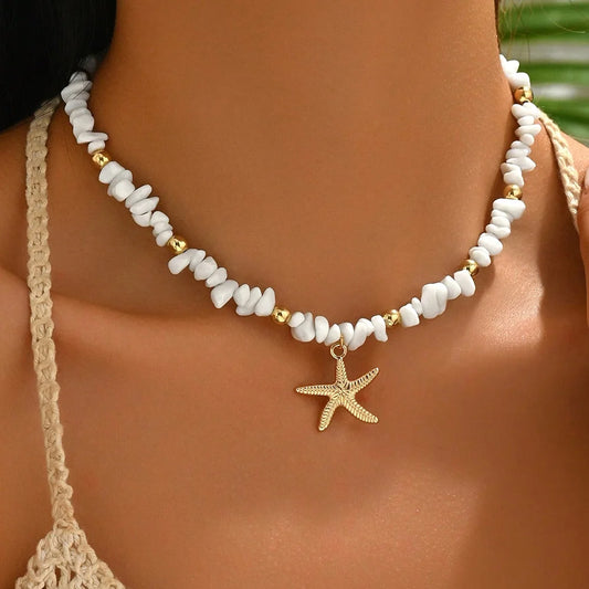 Adora Milano Necklace Shell Pendant Ocean Inspired Jewelry Choker Suitable For Women