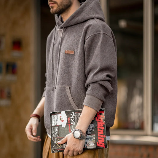Adora Milano Gray Hooded Sweatshirt Heavyweight