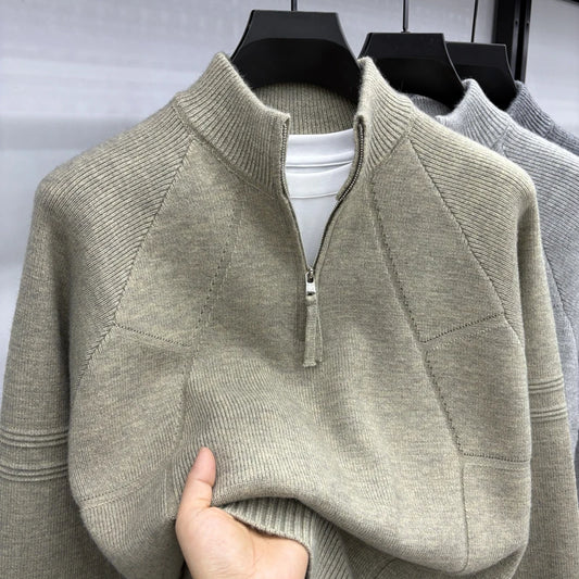 Adora Milano Fashionable and Simple Half Zipper Sweater Men's
