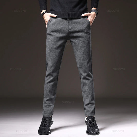 Adora Milano Men's Casual Pants Waist Slim Fit