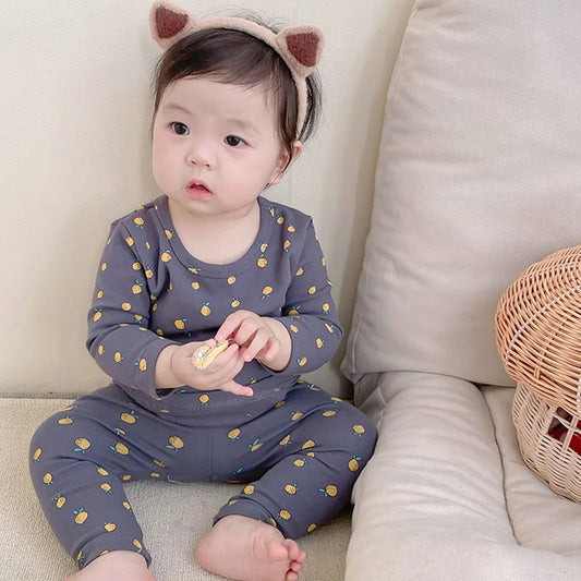 Adora Milano  Pajamas Set 0-3Y Girls Lemon Printed Sleepwear