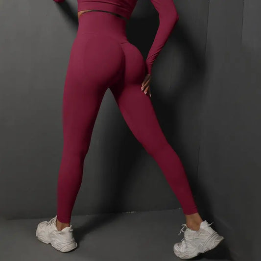 Adora Milano Seamless Leggings Sport Women Fitness Workout Scrunch Sportswear Gym Tights