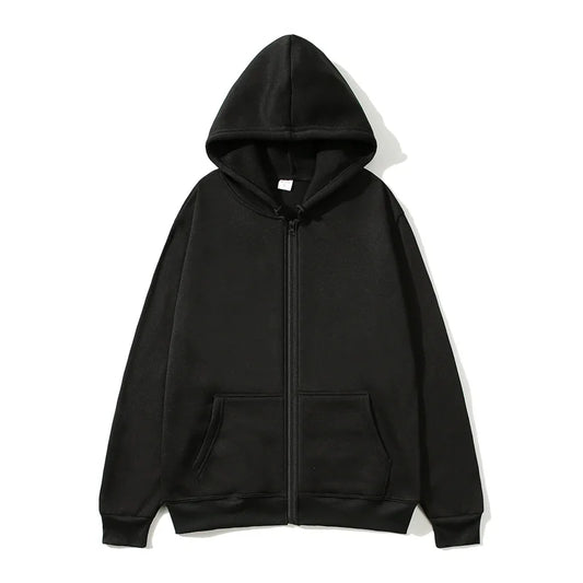 Adora Milano Winter Fashion zipper Hoodies Women cardigan coat