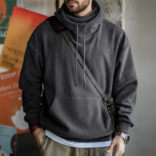 Adora Milano  Casual Polar Fleece Hooded Sweatshirt