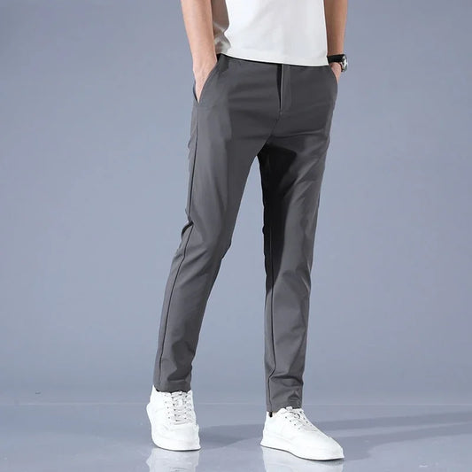 Stretch Man Suits Pants Elastic Cheap Korean Style Clothes Stylish Chinese Homme Classic New in Offer Up Suit Trousers for Men