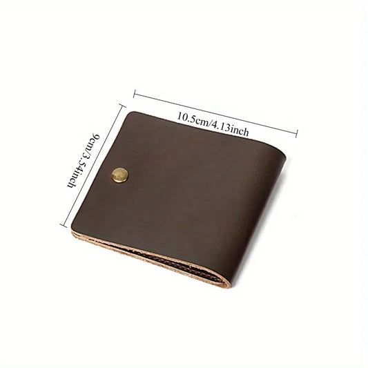 Adora Milano Minimalist Bifold Leather Card Wallet Carte Wallet