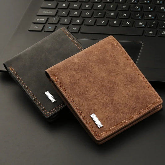 Adora Milano Men's Casual PU Leather Wallet Multi-functional Large Capacity