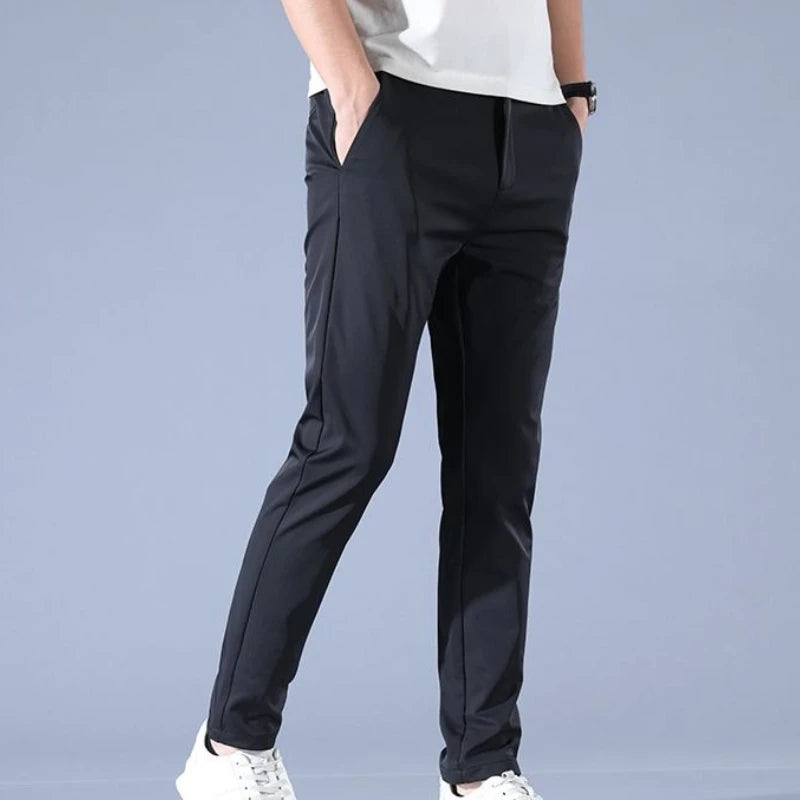Stretch Man Suits Pants Elastic Cheap Korean Style Clothes Stylish Chinese Homme Classic New in Offer Up Suit Trousers for Men