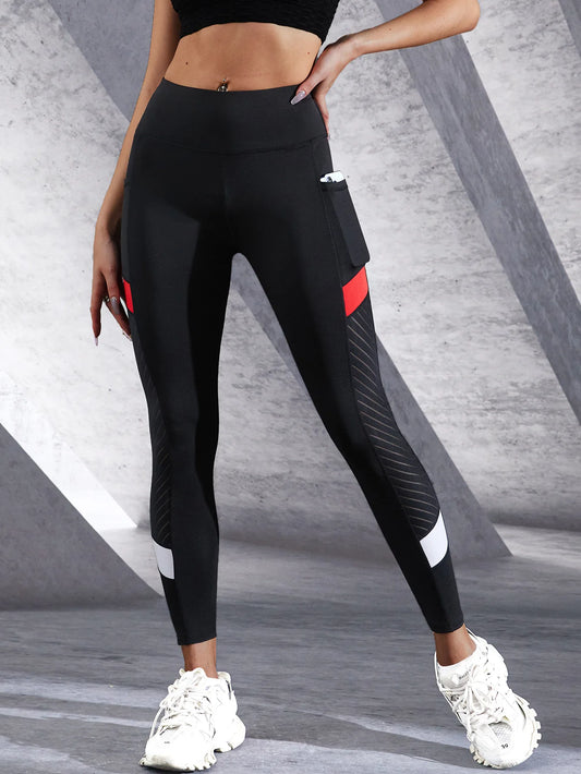 Adora Milano High Waist Yoga Pants with Side Pockets Leggings for Women