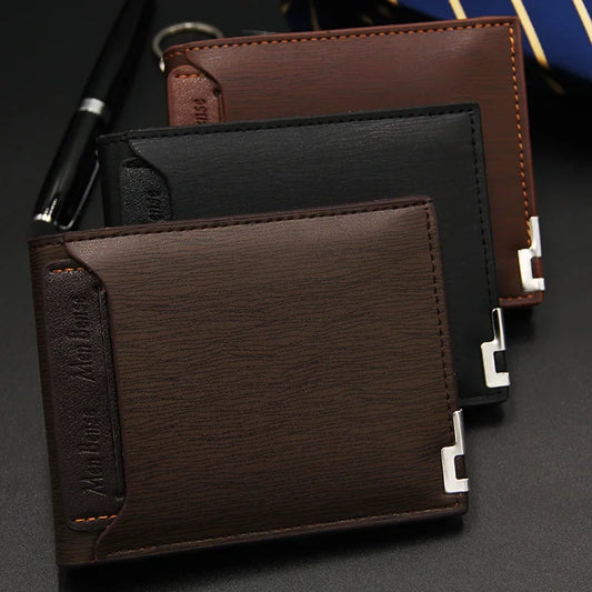 Adora Milano Men's Wallet Short Casual Draw Card Wallet Card Holders