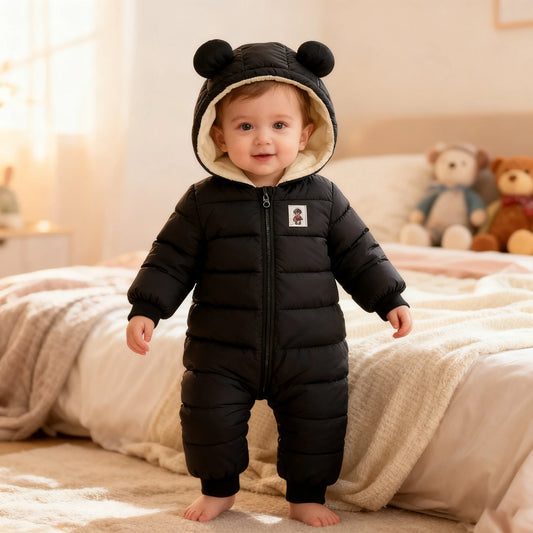 Adora Milano Cute Baby Boys Snowsuit New Born baby girls Winter Coat  Hooded Zip Jumpsuit